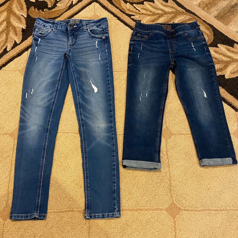 Justice Denim Capri and Jean Bundle